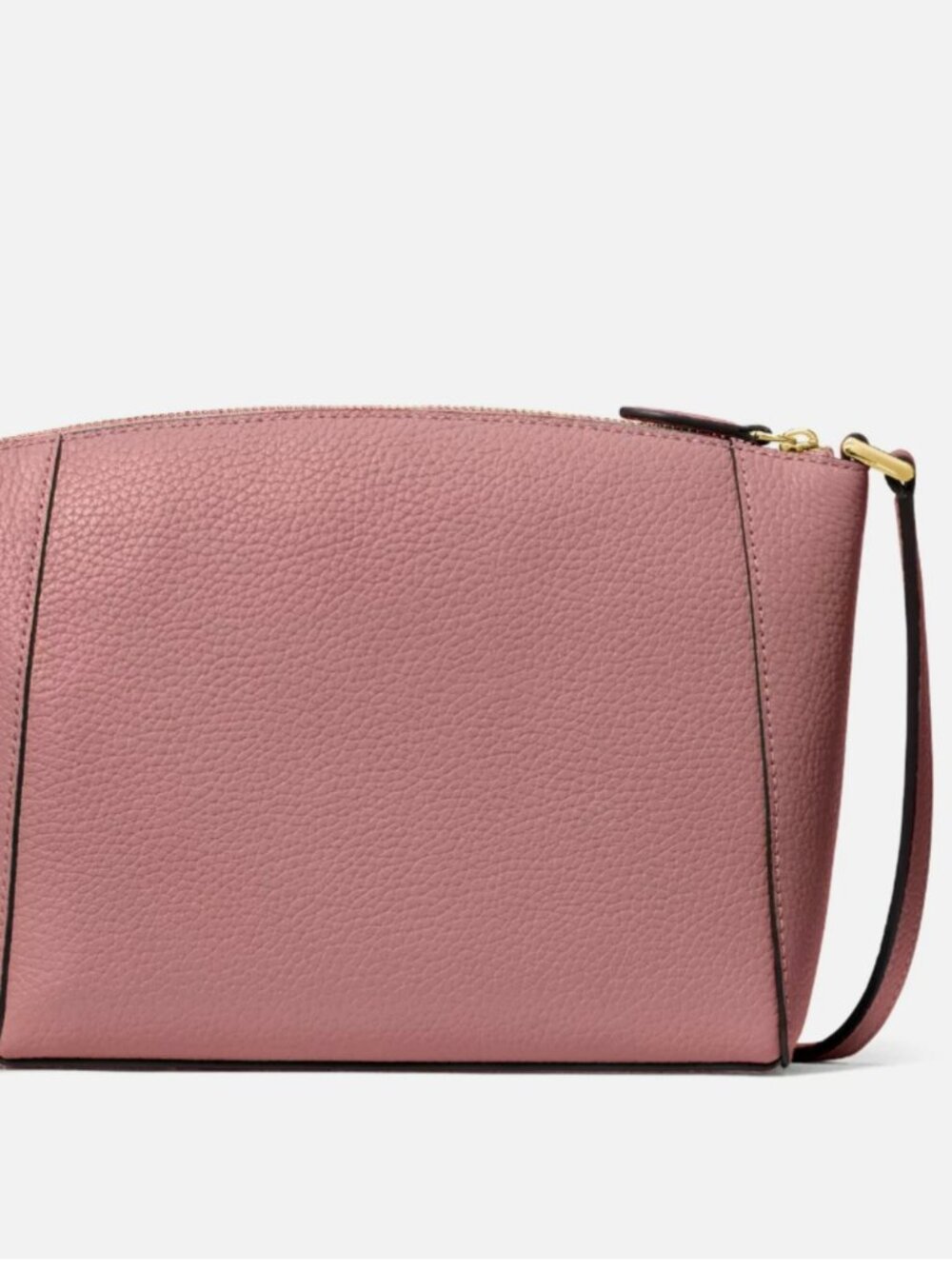 New Kate Spade Monica Pebbled Leather Crossbody Dusk Rose - Picture 2 of 4
